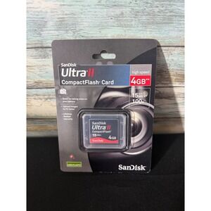 SanDisk CompactFlash Card 4GB Black/Red NEW Ultra II 15MB/s 100x SDCFH-004G-A11